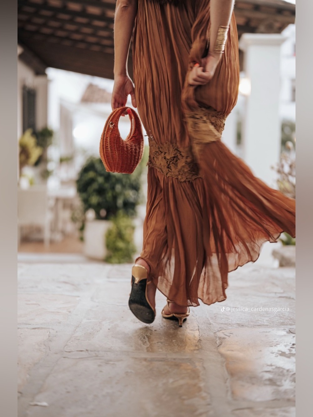 Zara  Wrinkled Embroidered Dress - Picture 5 of 15